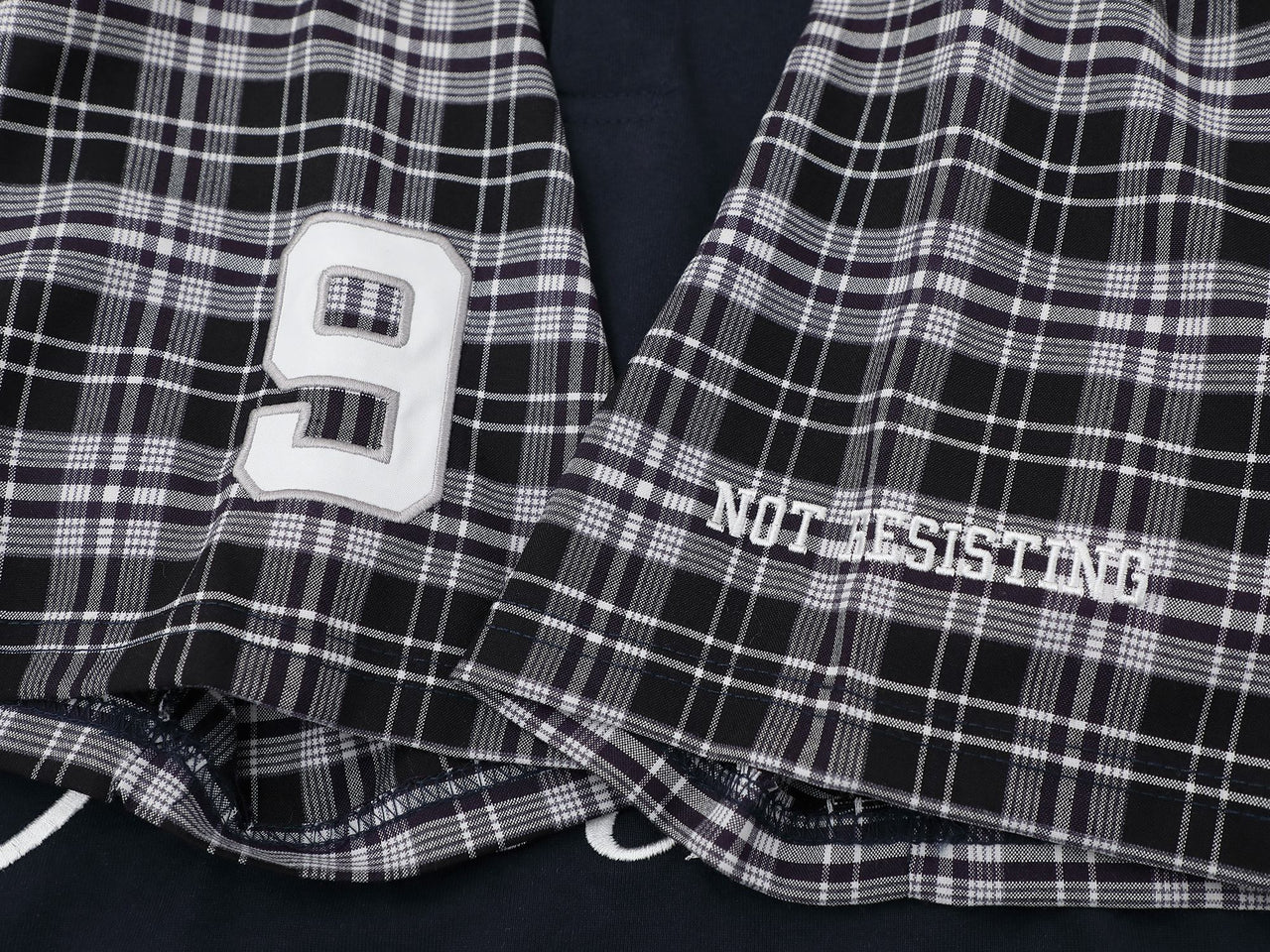 "XX" Plaid Sleeve Polo Shirt