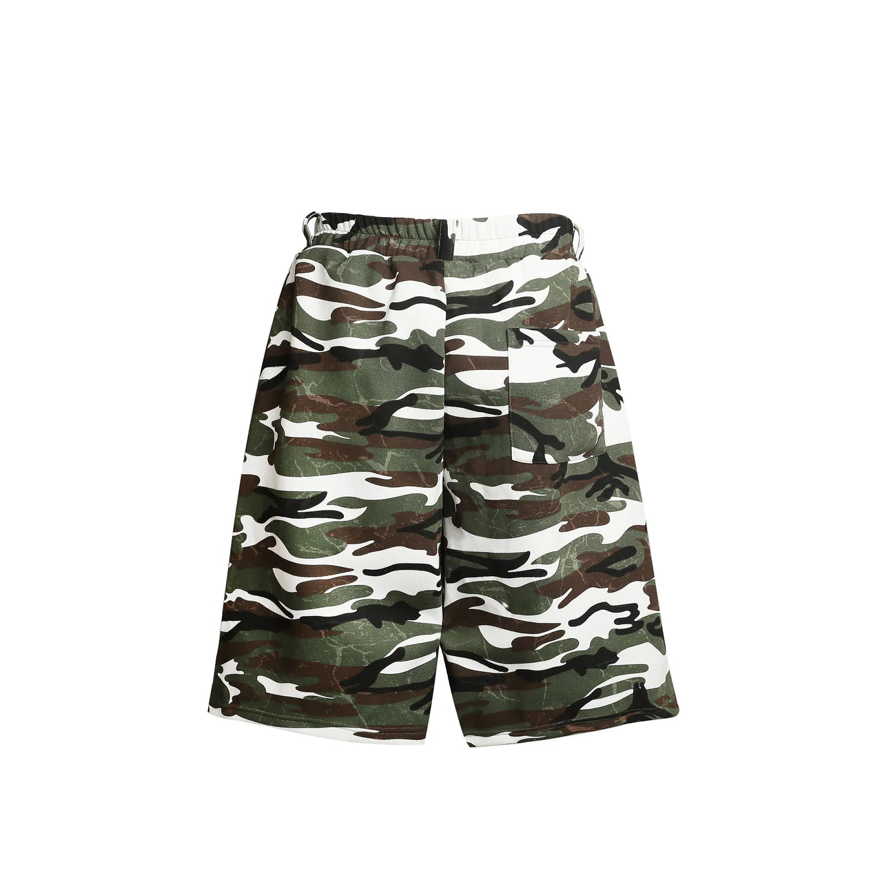 "BEAR" Camo Print Loose Shorts