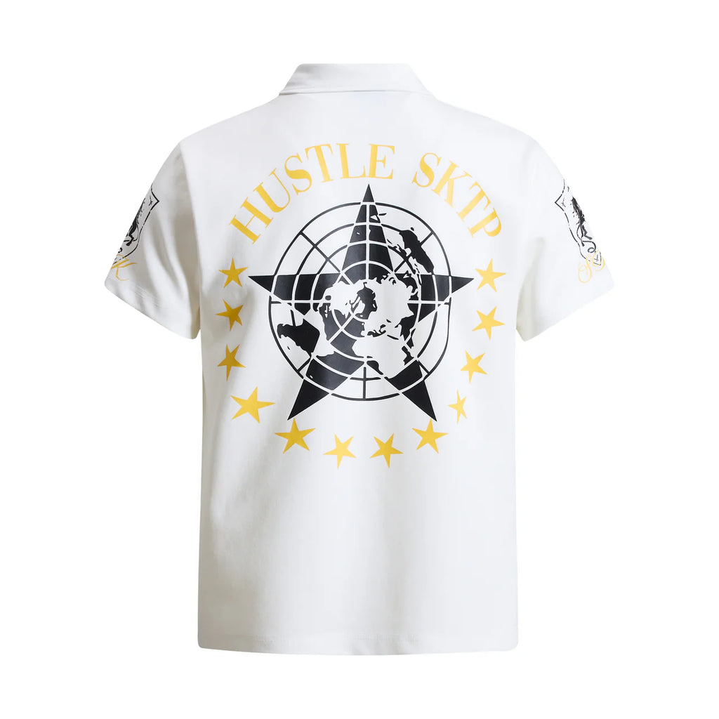 "HUSTLE" Classic Polo
