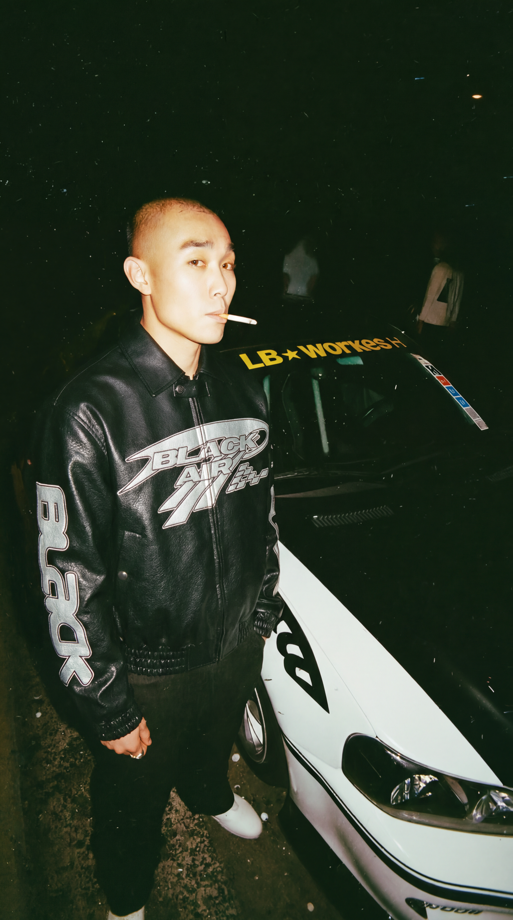 "KAMINARI" Leather Motorcycle Jacket Globain.