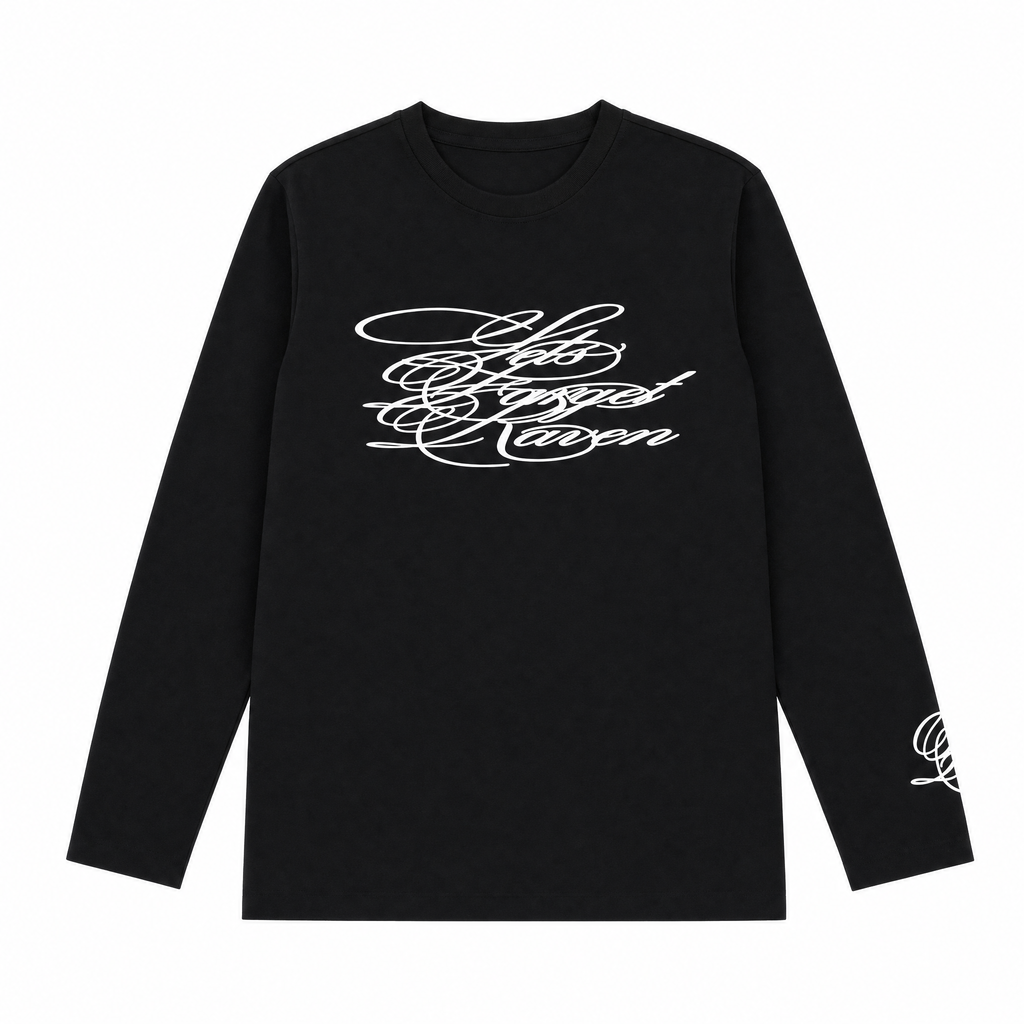 "GETS FARGET RAVEN" Long Sleeve T shirt .