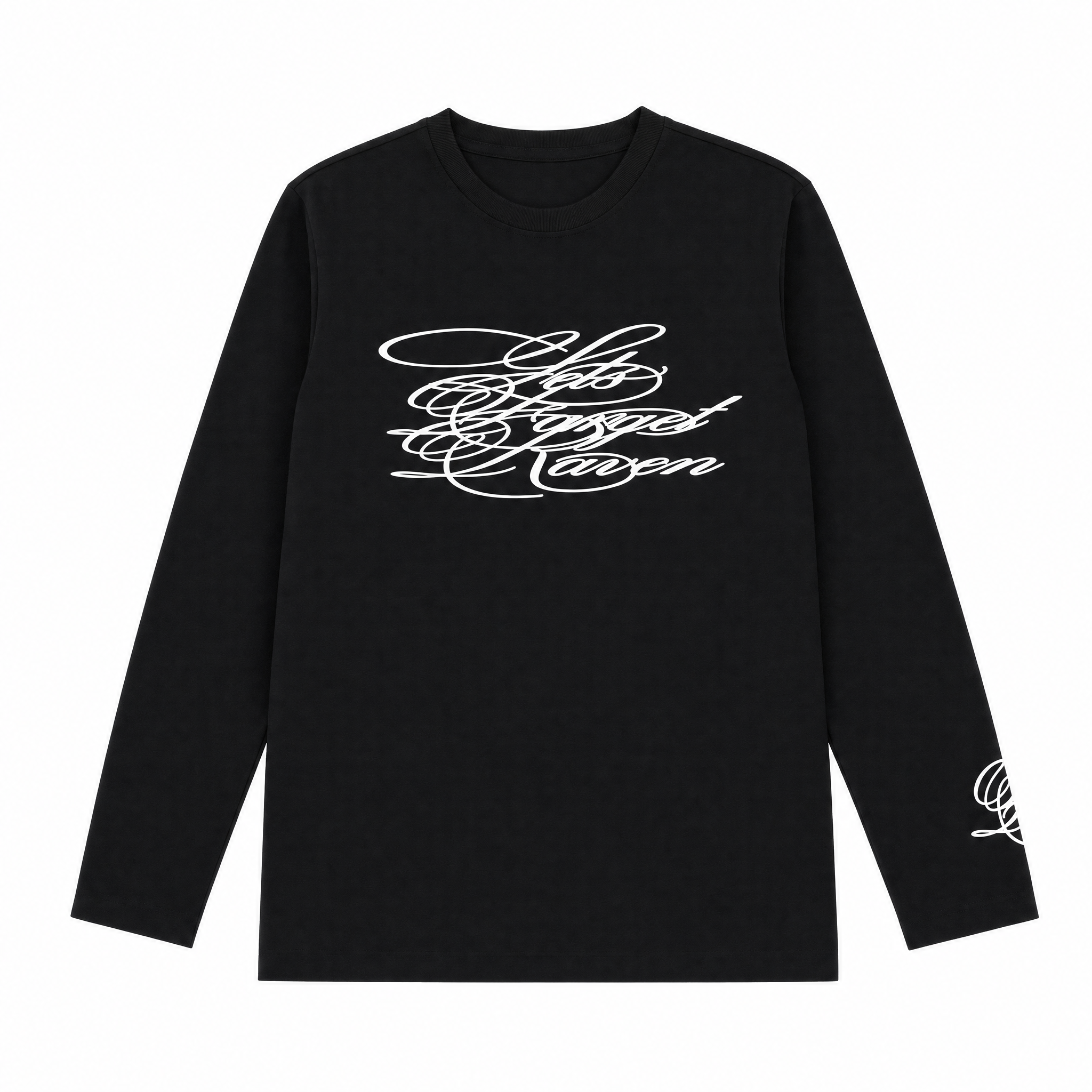 "GETS FARGET RAVEN" Long Sleeve T shirt .