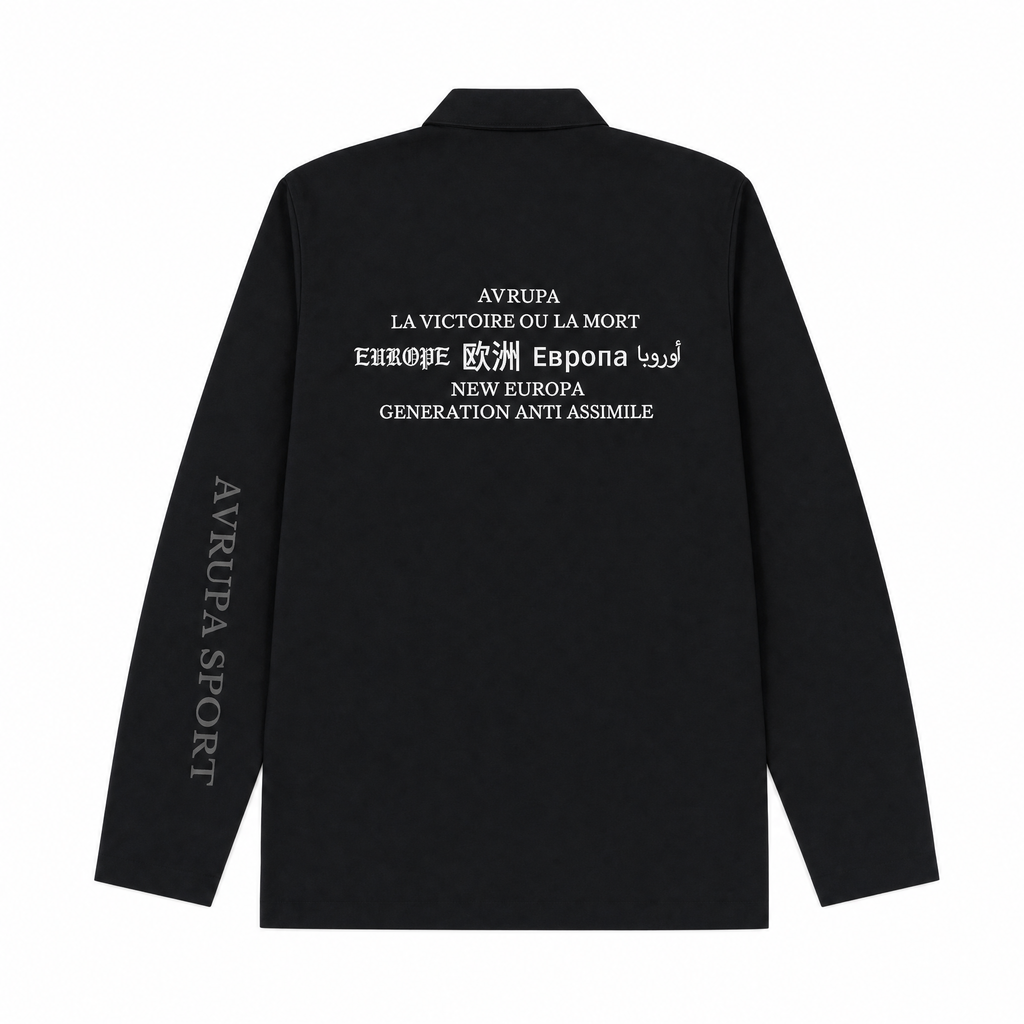 " PORTUGAL "Retro Long Sleeve Polo Shirt